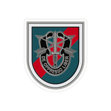 20th Special Forces Insignia Indoor Outdoor Sticker Paper products Printify 5" × 5" Die-Cut Transparent