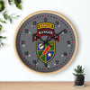 2nd Ranger Battalion Scroll and Shield Wall Clock Home Decor Printify 