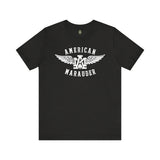 American Marauder Flying Logo - Athletic Fit Team Shirt T-Shirt Printify Black Heather S 