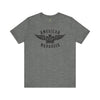 American Marauder Flying Logo - Athletic Fit Team Shirt T-Shirt Printify Deep Heather S 