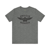 American Marauder Flying Logo - Athletic Fit Team Shirt T-Shirt Printify Deep Heather S 