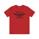 American Marauder Flying Logo - Athletic Fit Team Shirt T-Shirt Printify Red S 