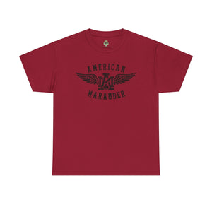 American Marauder Flying Logo Standard Fit Cotton Shirt T-Shirt Printify Cardinal Red S 