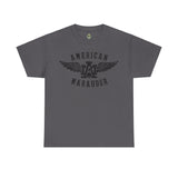 American Marauder Flying Logo Standard Fit Cotton Shirt T-Shirt Printify Charcoal M 