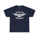 American Marauder Flying Logo Standard Fit Cotton Shirt T-Shirt Printify Navy M 