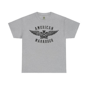 American Marauder Flying Logo Standard Fit Cotton Shirt T-Shirt Printify Sport Grey S 