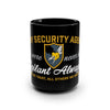 Army Security Agency 15oz Black Mug Mug Printify 15oz 