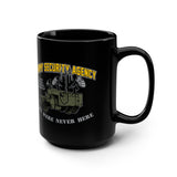 Army Security Agency Sneaky Truck Black Mug Mug Printify 15oz 