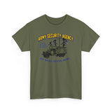 Army Security Agency Sneaky Truck - Unisex Heavy Cotton Tee T-Shirt Printify 