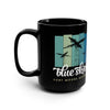 Blue Skies Fort Moore Georgia Black Mug Mug Printify 