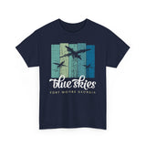 Blue Skies Jump Towers - Fort Moore - Unisex Heavy Cotton Tee T-Shirt Printify 