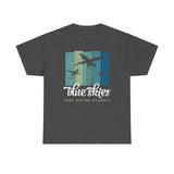 Blue Skies Jump Towers - Fort Moore - Unisex Heavy Cotton Tee T-Shirt Printify Dark Heather S 