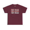 Fort Liberty Fort Bragg - Standard Fit Cotton Shirt T-Shirt Printify Maroon S 