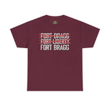 Fort Liberty Fort Bragg - Standard Fit Cotton Shirt T-Shirt Printify Maroon S 