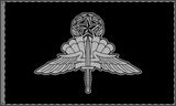 Military Free Fall (HALO) Jumpmaster Badge Double-Sided Flag - 36 x 60 Home Decor Printify 36'' × 60'' 