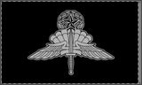 Military Free Fall (HALO) Jumpmaster Badge Double-Sided Flag - 36 x 60 Home Decor Printify 