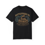 Rattlesnake Dropzone Fort Chaffee Arkansas Dyed Soft Cotton Shirt T-Shirt Printify Black S 