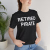 RETIRED PIRATE Athletic Fit Short Sleeve Tee T-Shirt Printify 