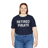 RETIRED PIRATE Athletic Fit Short Sleeve Tee T-Shirt Printify 