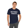 RETIRED PIRATE Athletic Fit Short Sleeve Tee T-Shirt Printify 