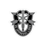 Special Forces Insignia Indoor Outdoor Sticker Paper products Printify 2" × 2" Die-Cut Transparent