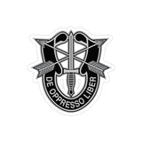 Special Forces Insignia Indoor Outdoor Sticker Paper products Printify 6" × 6" Die-Cut Transparent