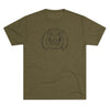 Special Forces Underwater Operations Combat Diver Distressed Insignia - Triblend Athletic Shirt T-Shirt Printify S Tri-Blend Military Green 