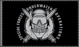 Special Forces Underwater Operations Combat Diver Double-Sided Flag - 36 x 60 Home Decor Printify 36'' × 60'' 