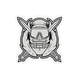 Special Forces Underwater Operations Combat Diver Indoor Outdoor Sticker Paper products Printify 3" × 3" Die-Cut Transparent