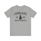 The Original Pineland University - Athletic Fit Team Shirt T-Shirt Printify Athletic Heather S 