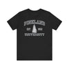 The Original Pineland University - Athletic Fit Team Shirt T-Shirt Printify Black S 