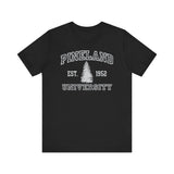 The Original Pineland University - Athletic Fit Team Shirt T-Shirt Printify Black S 