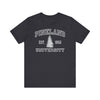 The Original Pineland University - Athletic Fit Team Shirt T-Shirt Printify Dark Grey S 