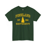 The Original Pineland University - Unisex Heavy Cotton Tee T-Shirt Printify 