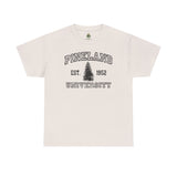 The Original Pineland University - Unisex Heavy Cotton Tee T-Shirt Printify Ice Grey S 