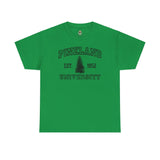 The Original Pineland University - Unisex Heavy Cotton Tee T-Shirt Printify Irish Green S 