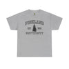 The Original Pineland University - Unisex Heavy Cotton Tee T-Shirt Printify Sport Grey S 