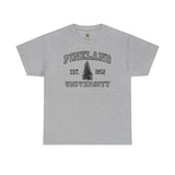 The Original Pineland University - Unisex Heavy Cotton Tee T-Shirt Printify Sport Grey S 