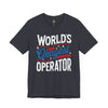 World's Okayest Operator - Athletic Fit Team Shirt T-Shirt Printify 