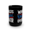 World's Okayest Operator Black Mug Mug Printify 