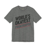 World's Okayest Paratrooper - Athletic Fit Team Shirt T-Shirt Printify 