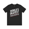 World's Okayest Paratrooper - Athletic Fit Team Shirt T-Shirt Printify Black S 