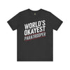 World's Okayest Paratrooper - Athletic Fit Team Shirt T-Shirt Printify Dark Grey Heather S 