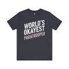 World's Okayest Paratrooper - Athletic Fit Team Shirt T-Shirt Printify Heather Navy S 