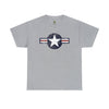 United States Air Forces Distressed Insignia - Unisex Heavy Cotton Tee T-Shirt Printify Sport Grey S 